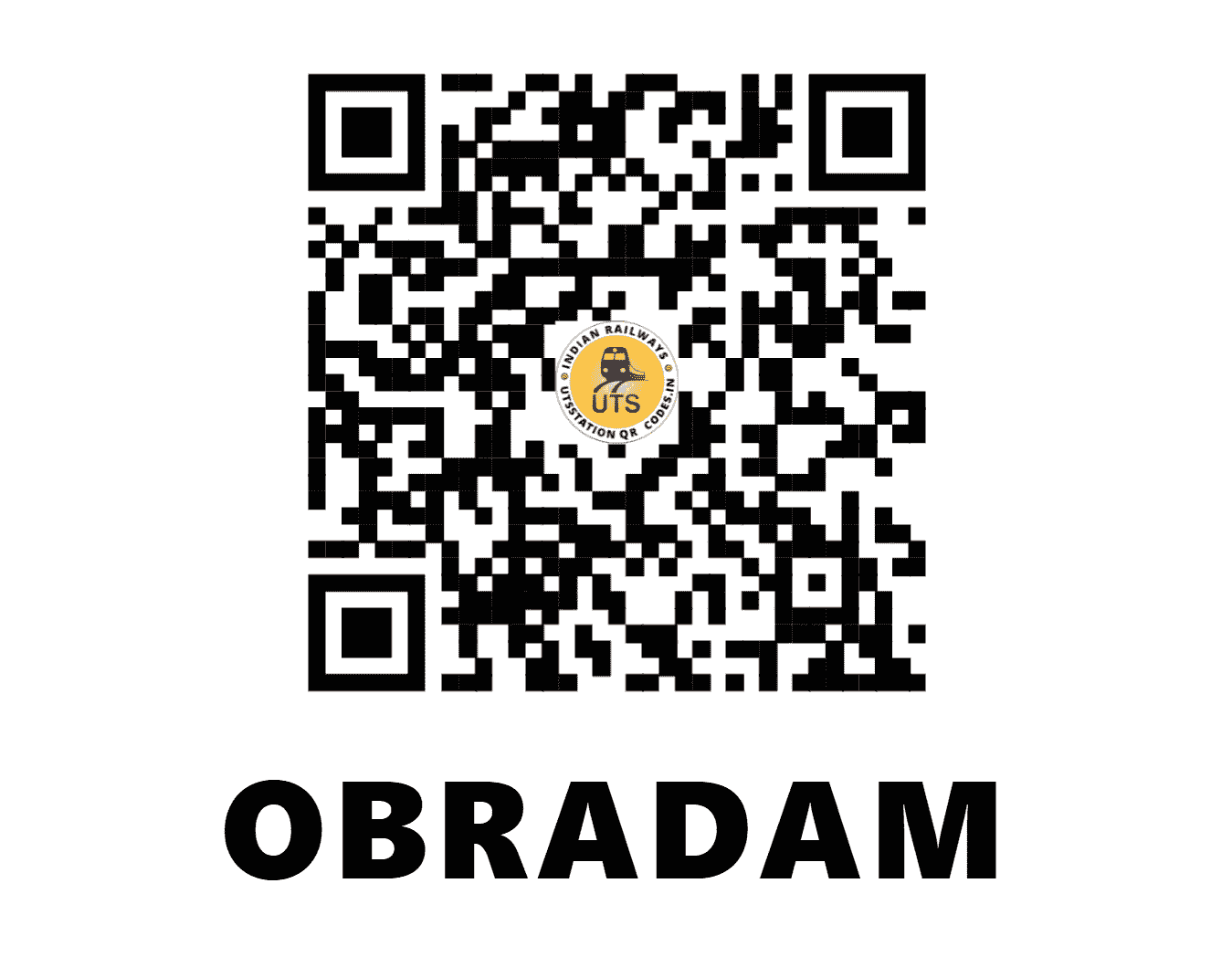 UTS QR Code for OBRADAM - OBR - EC (UTTAR PRADESH)